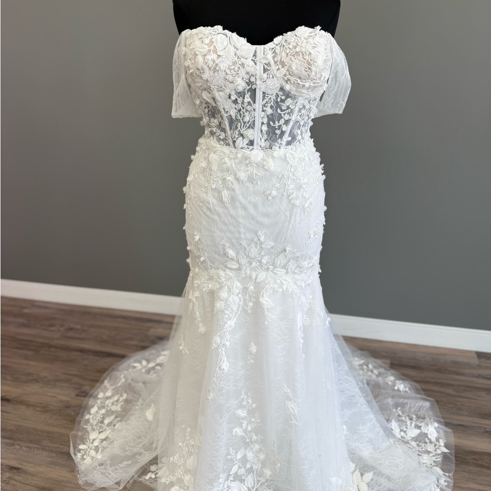 Nora Spencer Signature Fit & Flare Lace Wedding Dress